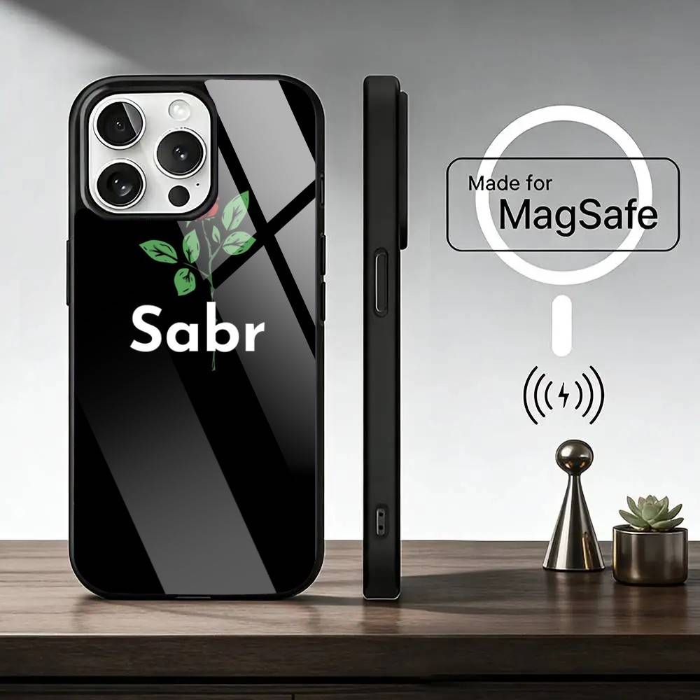 Sabr Patience ArabicSabr Patience Arabic Phone Case For iPhone17,16,15,14,13,12 Plus,Pro Magnetic with Magsafe Wireless Charging iPhone15Plus