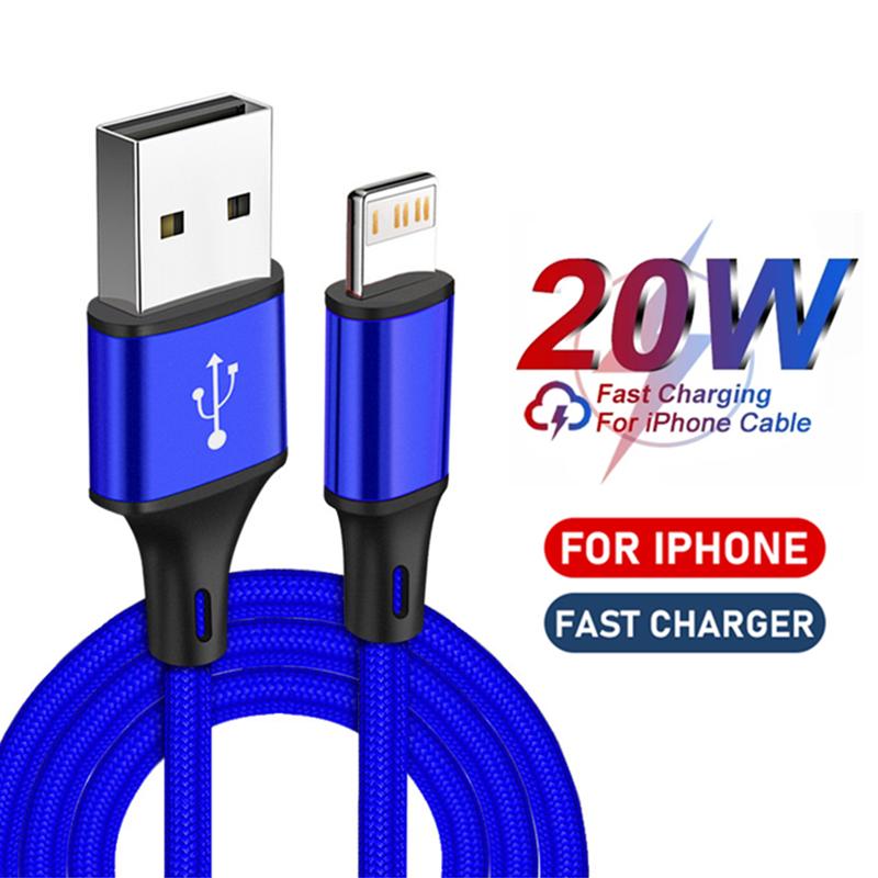 

Нейлоновый плетеный USB-кабель для быстрой зарядки iPhone 13 14 Pro Max 11 12 mini X XR XS 6S 7 8 Plus SE Кабели для быстрой зарядки и синхронизации данных 2m