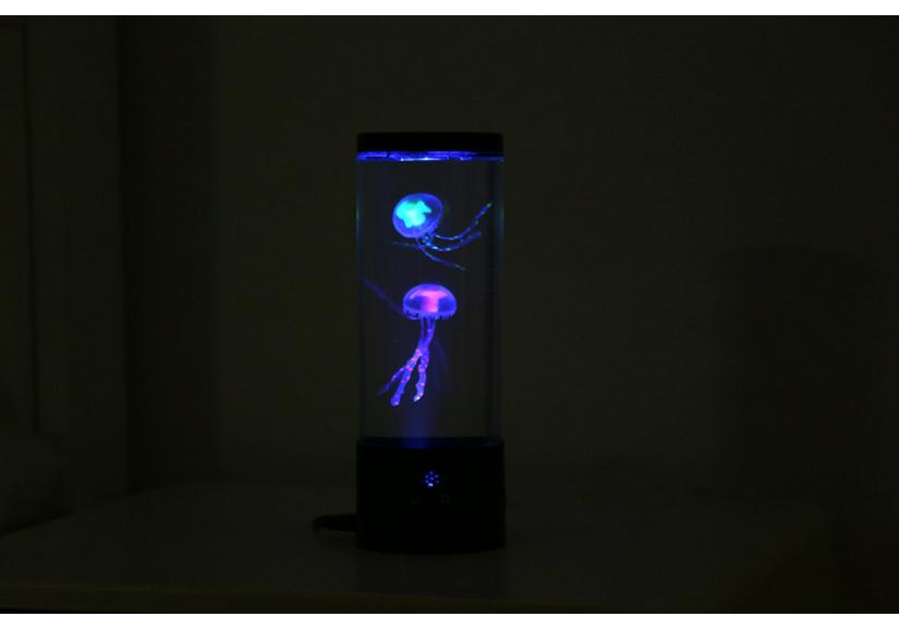 USB Luminous Jellyfish Night Light: Seven-Color LED Remote Control Atmosphere Lamp for Home Décor