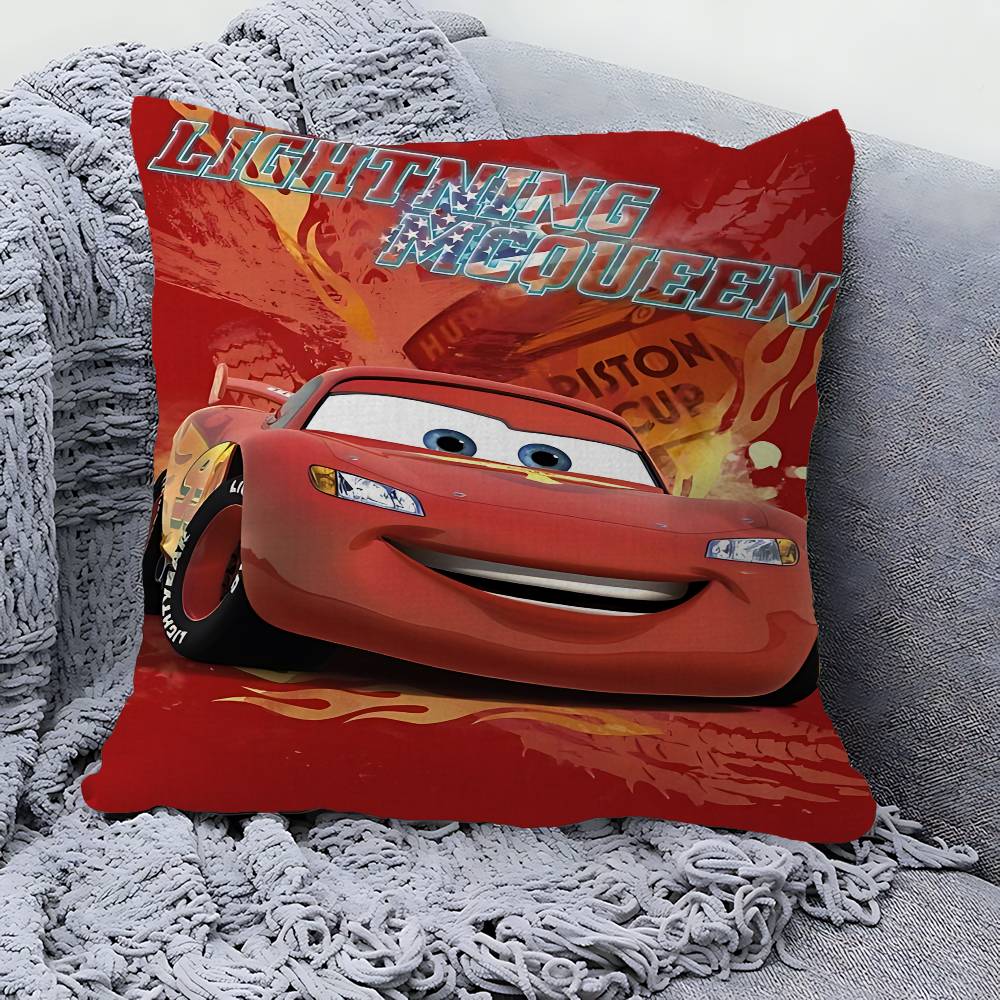 Cartoon L-lightning Anime M-mcQueen Office Cushion Pillowcase Car Cushion Cover45X45CM Lumbar Pillowcase Sofa Pillowcover