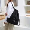 Lightweight Durable Oxford Drawstring Backpack Casual Fitness Gym Bag with Shoes Compartment Fashionable School Sports Bag
