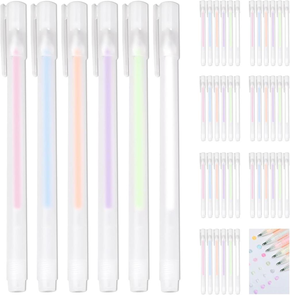 48pcs Quick Drying Color Glue Pen , Quick Dry Roller Glue Pens Easy Control Glue Pens for Crafting, Scrapbooking, Card Making