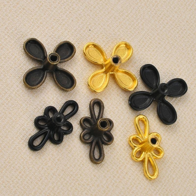 4lots Clovers Cabinet Pull Retros Brasses Heavy Type Zincs Alloys Handle for Cupboard Dresser Drawers