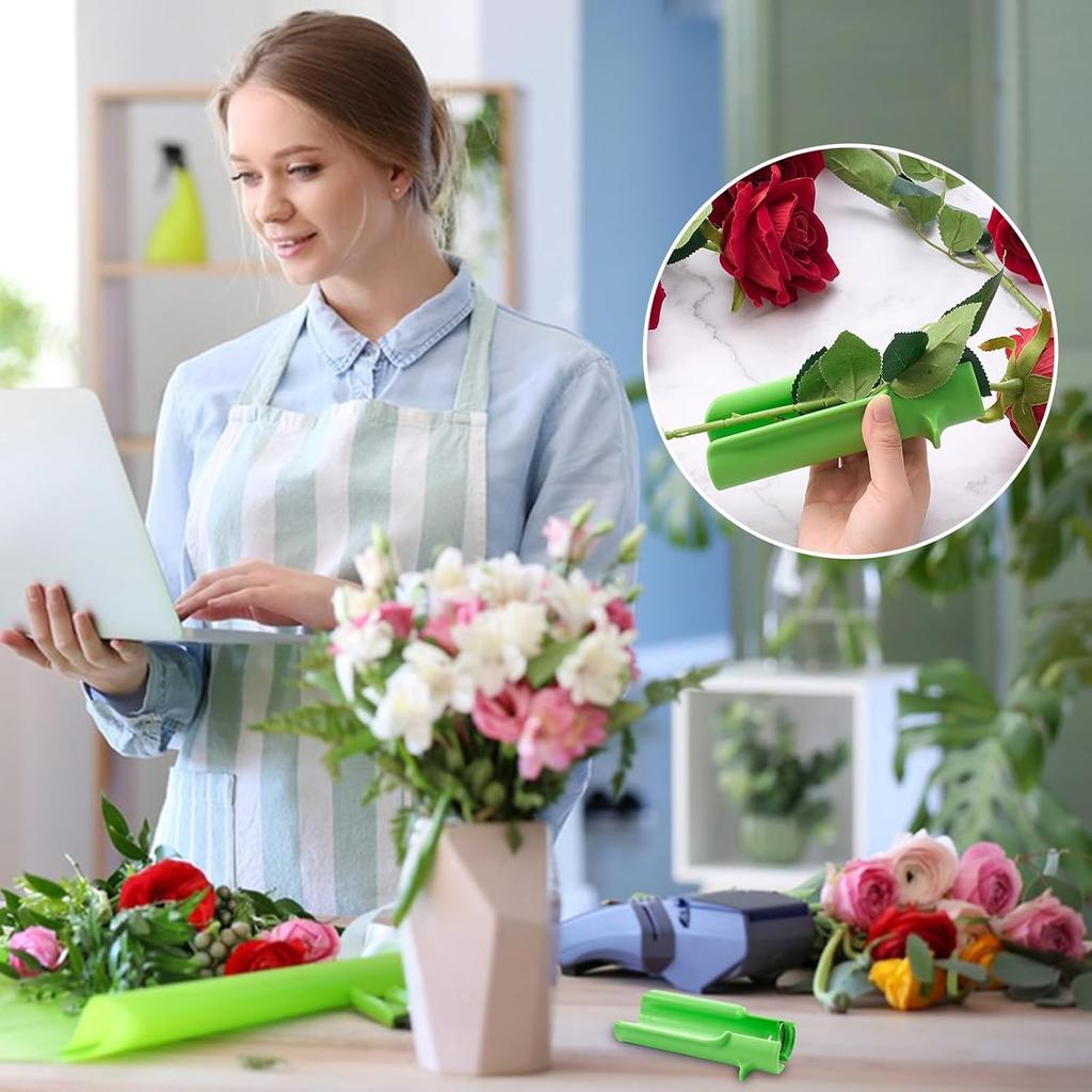 Instrument de îndepărtare a spinilor de trandafir. Instrument de îndepărtare a frunzelor, curățitor de flori, tăietor pentru îndepărtarea frunzelor, îndepărtator de spini portabil ușor pentru magazin