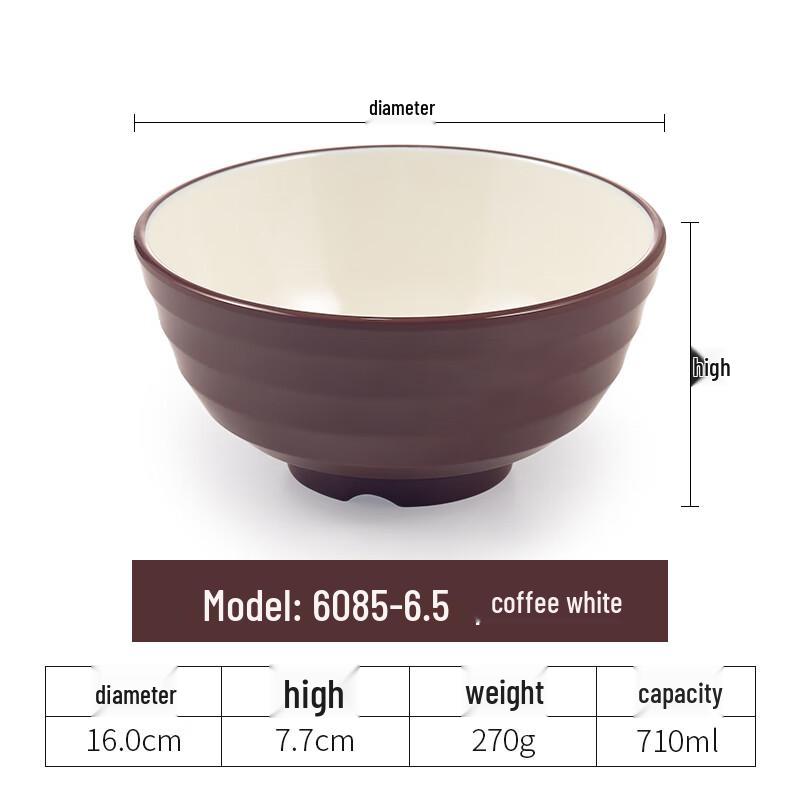 

Commercial Melamine Noodle and Soup Bowl