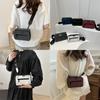 Stylish Men's Casual Crossbody Bag Fashionable Minimalist Commuter Small Square Bag