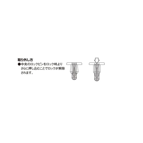 KITACO Push Rivet (??6/Yamaha type A/3 pieces) General Purpose K-CON 0900-005-00010
