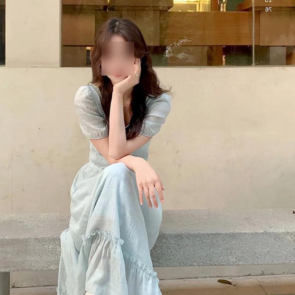 

Нежный и милый топ с квадратным вырезом и короткими рукавами, женственный комплект из двух частей с юбкой с оборками, летний, приталенный XL- (recommended 110-60kg)