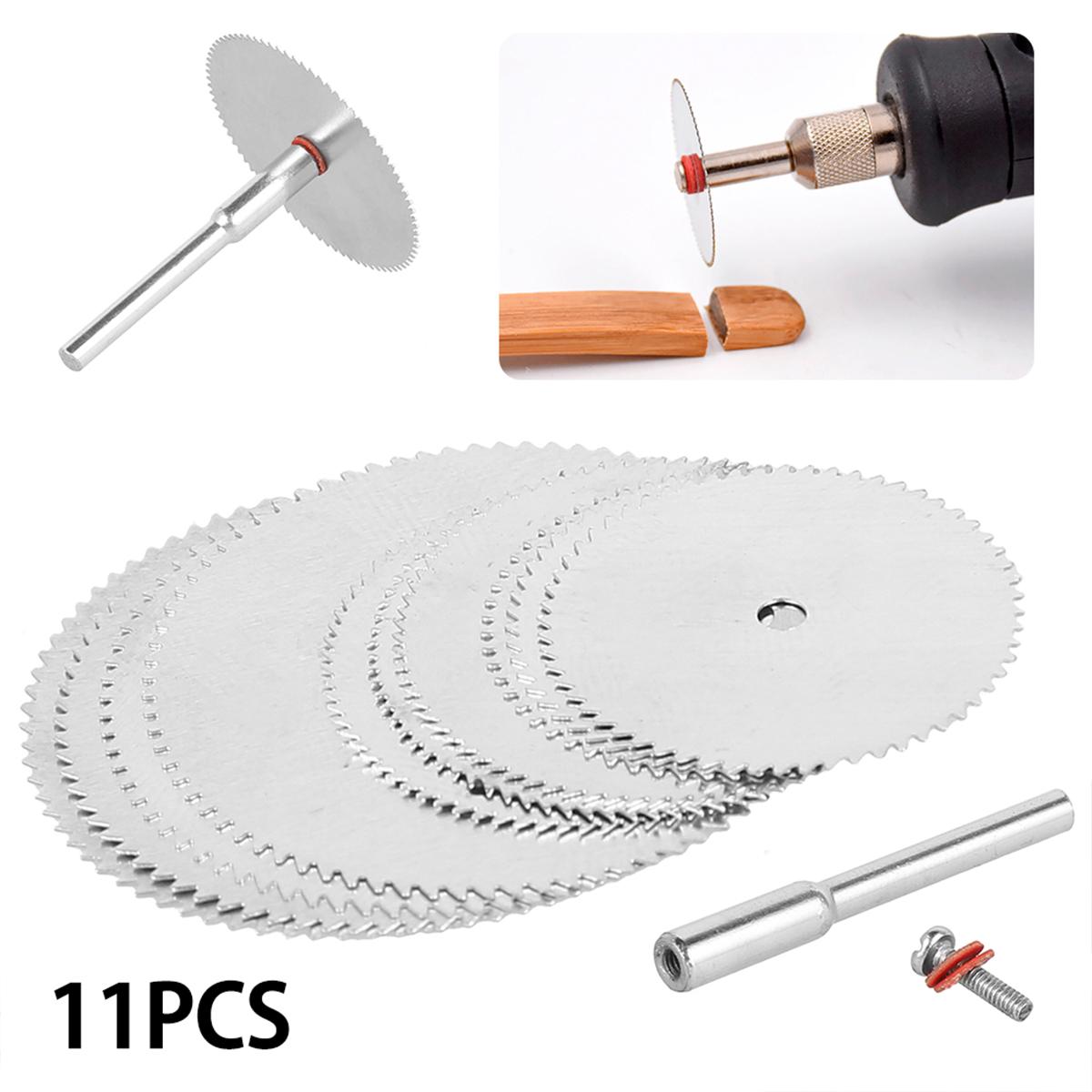 

Cutting Wheel Set for Drills Rotary Tool HSS Circular Saw Blades with Extension Rod for Wood Metal DIY Craft