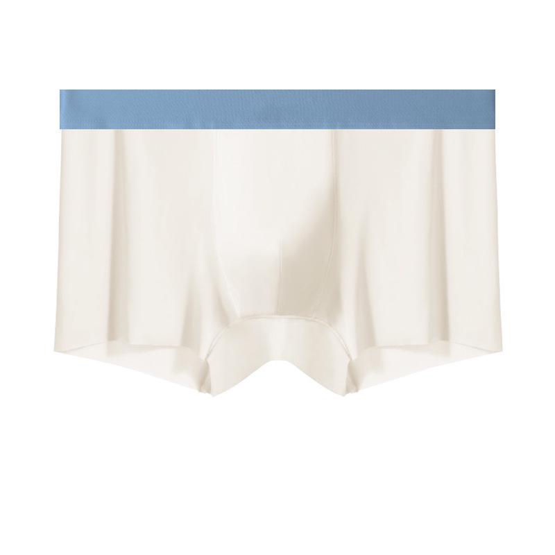 Men's 7A Antibacterial Long-Staple Cotton Underwear - Breathable, Solid Color, Pure Cotton