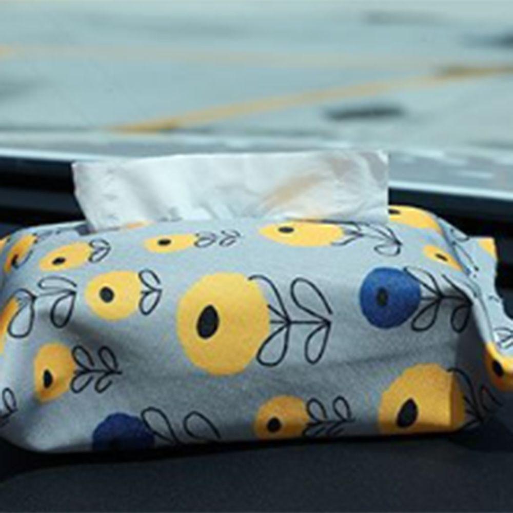 Pastoral Style Car Tissue Case Portable Tissue Container Fashion Napkin Paper Bag Home