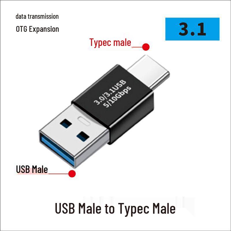 USB Type-C samec na samici 90° pravý úhel vertikální adaptér - kompatibilní s Thunderbolt 3