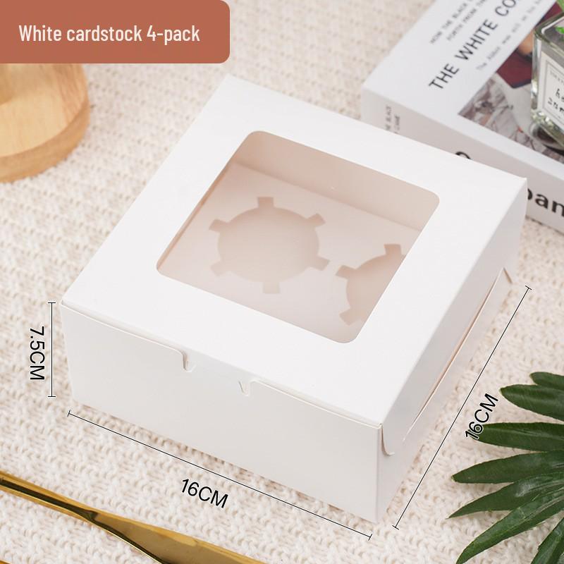 Transparent Window Cake, Muffin, and Cupcake Box for Packaging and Takeout