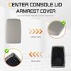 Grey Center Console Armrest Lid Cover Armrest Box Cover w/Base Compatible with 2008 2009 2010 2011 2012 2013 2014 Toyota Highlander