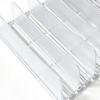 Clear Glasses Holder Organiser with Detachable Dividers, Eyeglasses Rack for Desktop Display, Bedroom Counter Storage, Sunglasses Sorting and Store