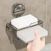Suction Cup Soap Holder Shower Dish With Drainage Holes, No Drill Wall Mounted For Bathroom Shower, Vanity Soap Holder