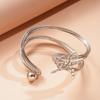 Irregular Starfish Cuff Bracelets Rhinestone Crystal Starfish Bangles  Arm Accessories