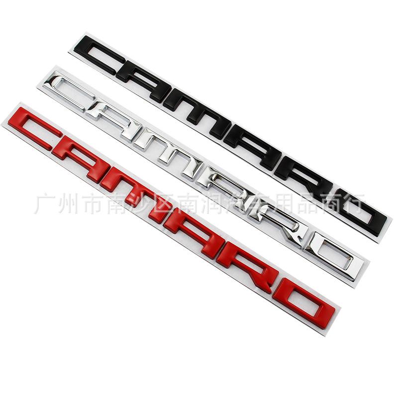 3D Car Styling Rear Trunk Emblem Decals for CAMARO Bumblebee car sticker modification Letter Badge Auto Accessories