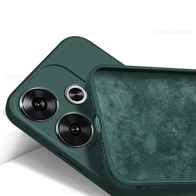 

Для Poco F6 F 6 PocoF6 Pro Чехол Новые Роскошные Жидкие Силиконовые Чехлы Для Телефонов Xiaomi Poco F6 F 6 Pro F6Pro PocoF6 Pro Противоударный Мягкий Чехол For Poco F6 темно-зеленого