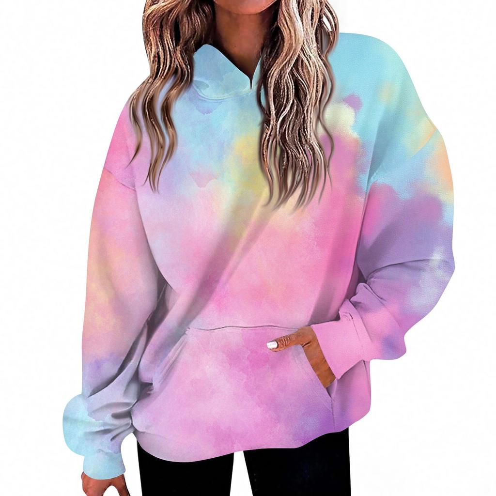 Women's Fashion Daily  Casual V-Neck Long Sleeve Printed Top