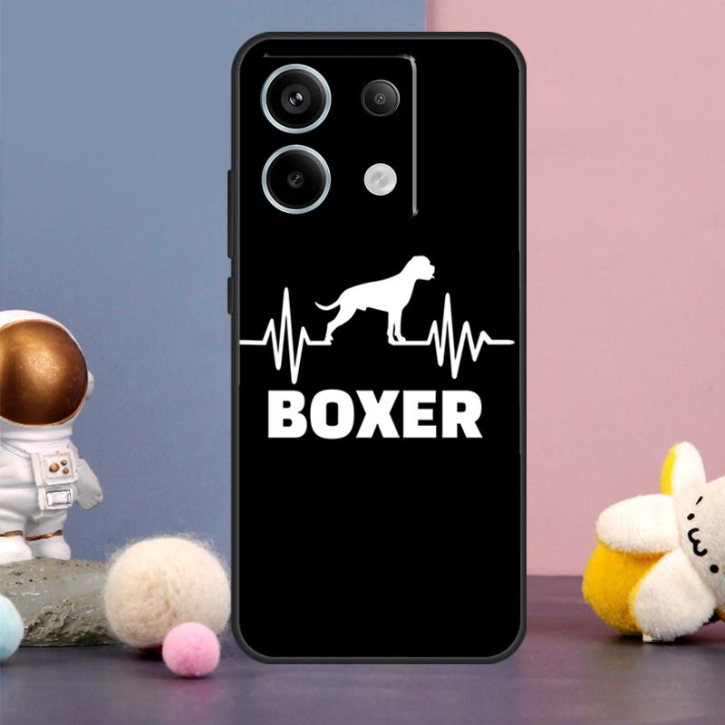 Cute Boxer Dog Puppy Case For Xiaomi Redmi Note 14 13 9 10 11 12 15 Pro Plus Redmi 15 15C 14C 10C 12C 13C Cover