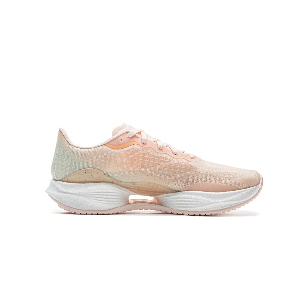 Li Ning Kids Running Fabric Versatile Comfortable Low Top Running Shoes Kids sneaker Light-Peach Ice-Green YKFV120-4