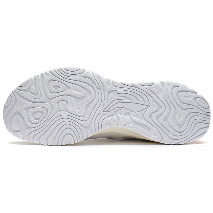 Li Ning Yue Ying Element Breathable Lightweight Low Top Running Shoes Men Sneakers White Blue Yellow ARHS007-1