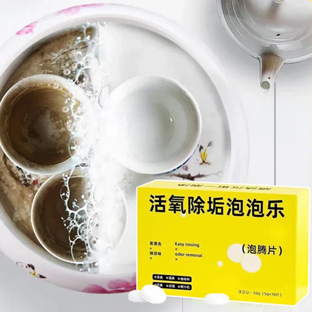 Çaydanlık Temizleme Tabletleri Çok Amaçlı Güçlü Temizleme Kireç Çözme Koku Giderme Efervesan Tabletler Banyo Ev Mutfak İçin