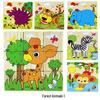 Wooden 3D Jigsaw Puzzle - Educational Birthday Gift for Kids with Six-sided Painting Blocks