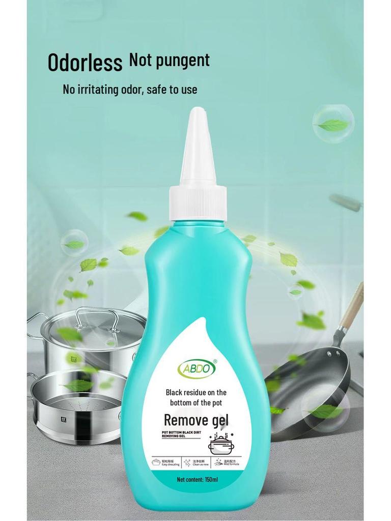 Pot Bottom Black Stain Cleaner Gel for Cast Iron & Stainless Steel Cookware