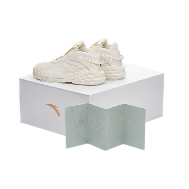 Anta Badass Monologue High-Top Skate Shoes Men Sneakers White Ceramic 112218088S-1