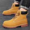 Popular Martin Boots Men's British Casual Trend High-top Shoes Fashion Couple Tooling Boots Big Head Big Yellow Boots