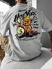Hot Selling American Unisexs Summer Wealth Teddy Bear Print Micro Elastic Breathable Round Neck Tshirt Outdoor Casual Top
