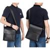 Borsa a Spalla Grande Messenger da Lavoro per Viaggi d'Affari [SPAHER] Uomo, Pelle, Crossbody, Verticale, Borsa, Multifunzionale, Impermeabile,