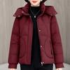 Plus Size L-5XL Middle Age Female Coat Winter Jackets Hooded Loose Thick Warm Women Parkas