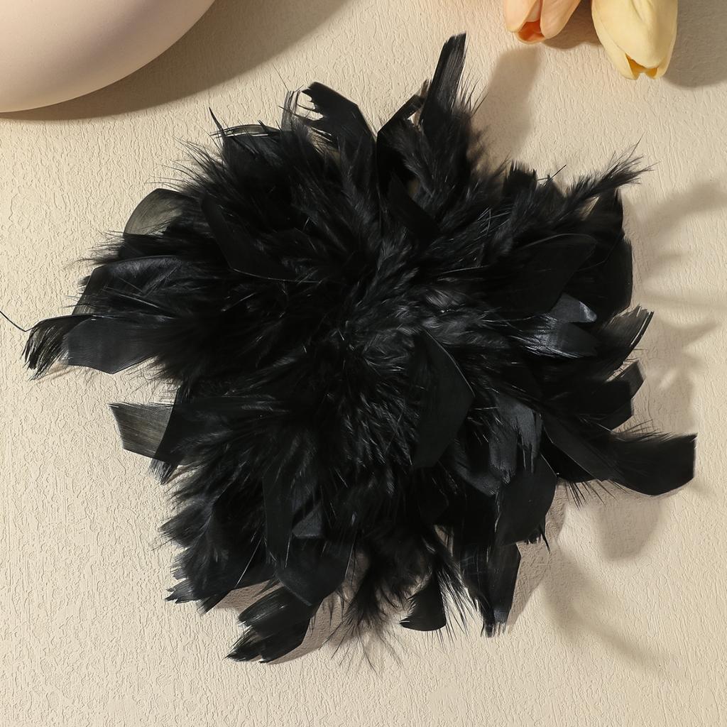 20CM Mode Übertriebene Feder Blume Große Brosche für Frauen Dame Luxus Persönlichkeit Reversnadeln Party Hochzeit Kleidung Schmuck