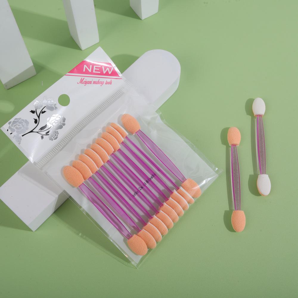 Mini Double-Ended Latex Sponge Eyeshadow Brush - High Quality, Disposable, Strong Powder Application