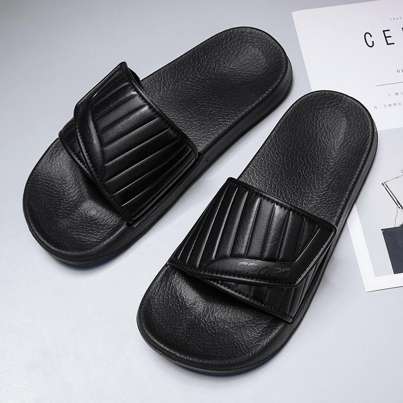 Fashion SYTK Men Slippers Indoor Beach Home Shoes Non-slip Plus Size 46 47 Increase Platform Summer Casual Fashion Slippers Soft Light E