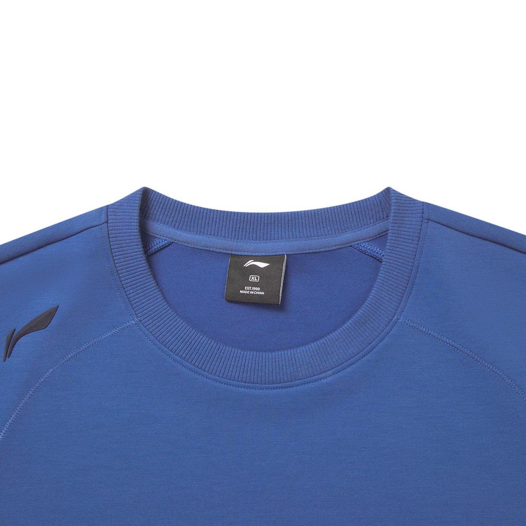 Li-Ning Men's Training Series Slim Fit Crew Neck Sweatshirt Navy Blue AWDW389-5