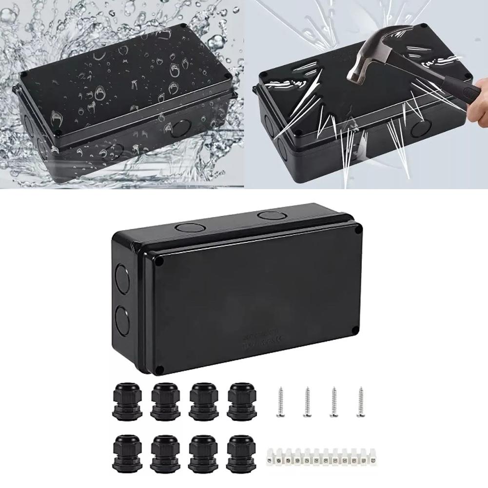 Innovative Design of an IP65 waterproof junction box suitable for multiple outdoor wiring applications size of 150 x 110 x 70 mm