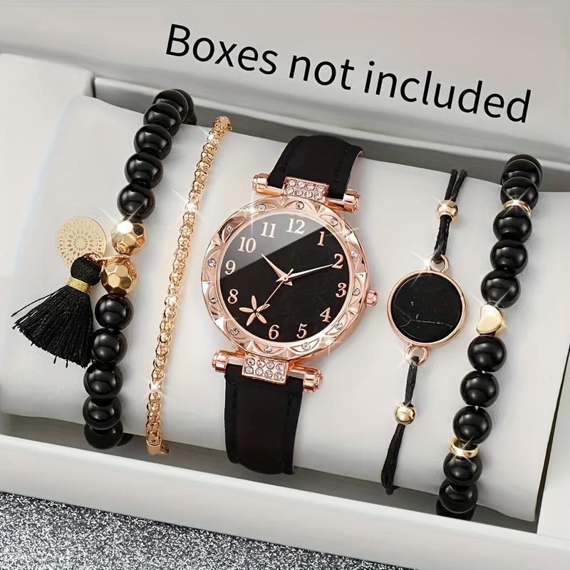 Black Starfish Pattern Dial Female Watch Trend Female Student Quartz Watch Trend
