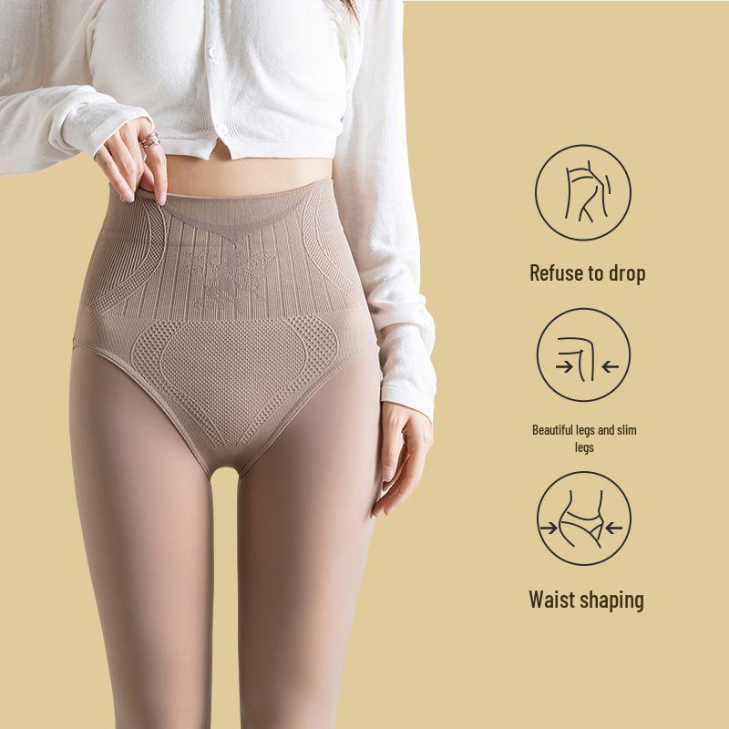 Flower Fairy Sheer Black Tights - High Waist, Tummy Control, Butt Lifting, Spring/Autumn Base Layer.