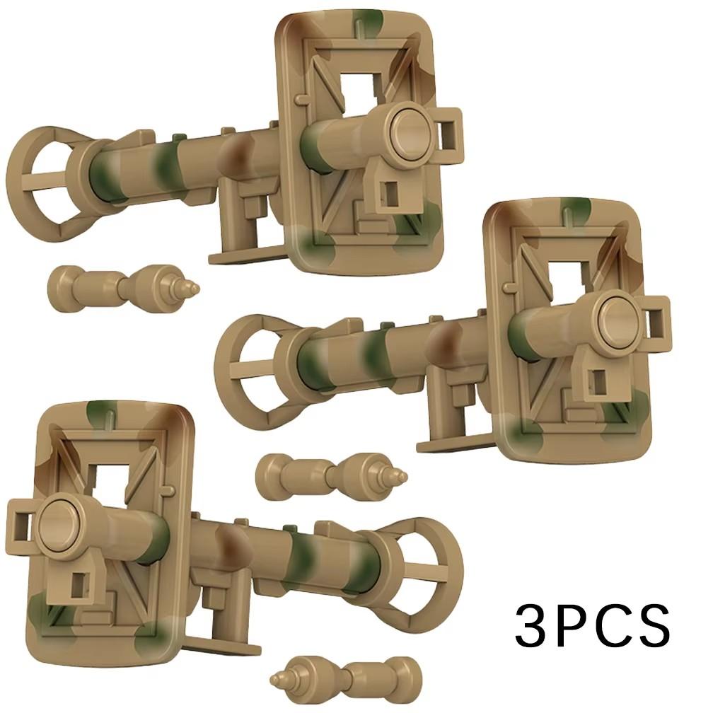 MOC WW2 Military Oil Barrel Weapons Box Building Block Set War Scene Accessories Bullet Motorcycle Sandbag Block Bricks Toys  Playsets