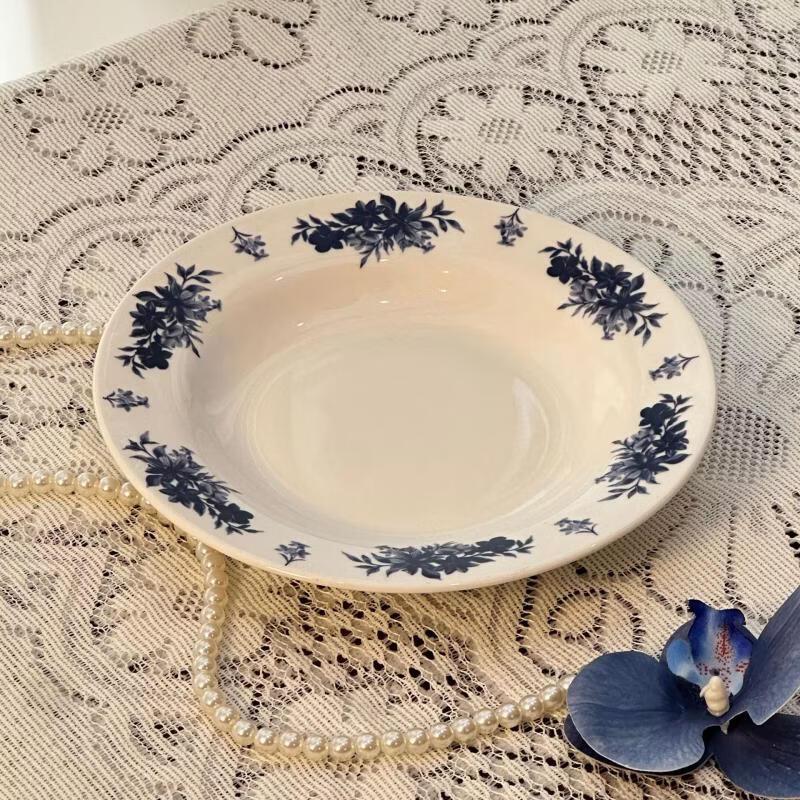 Retro Ceramic Soup Plate