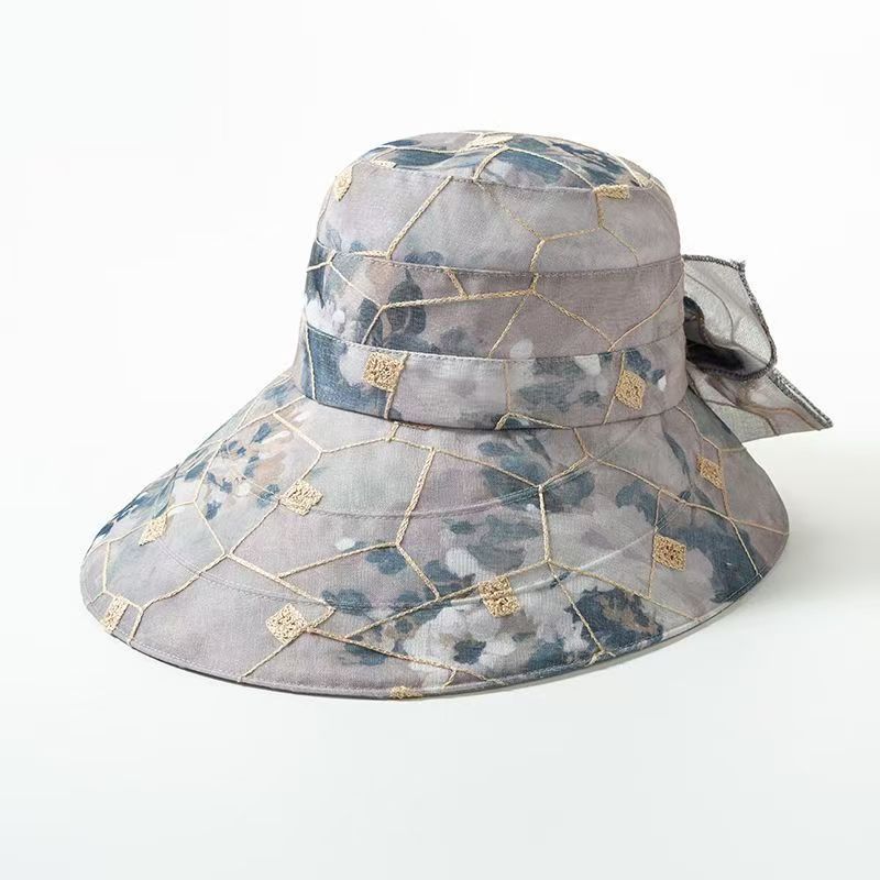 

Sunscreen hat women s summer face covering travel beach sun hat big edge sun hat big brim foldable face small AA M（56-58cm） сірий колір
