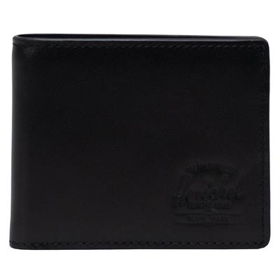 Hank Leather RFID Wallet, Unisex Black Wallet