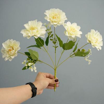 Multicolor Peony Artificial Flower Photo Props Floral Arrangement Artificial Dahlia Flowers Silk Petals Simulation Flower