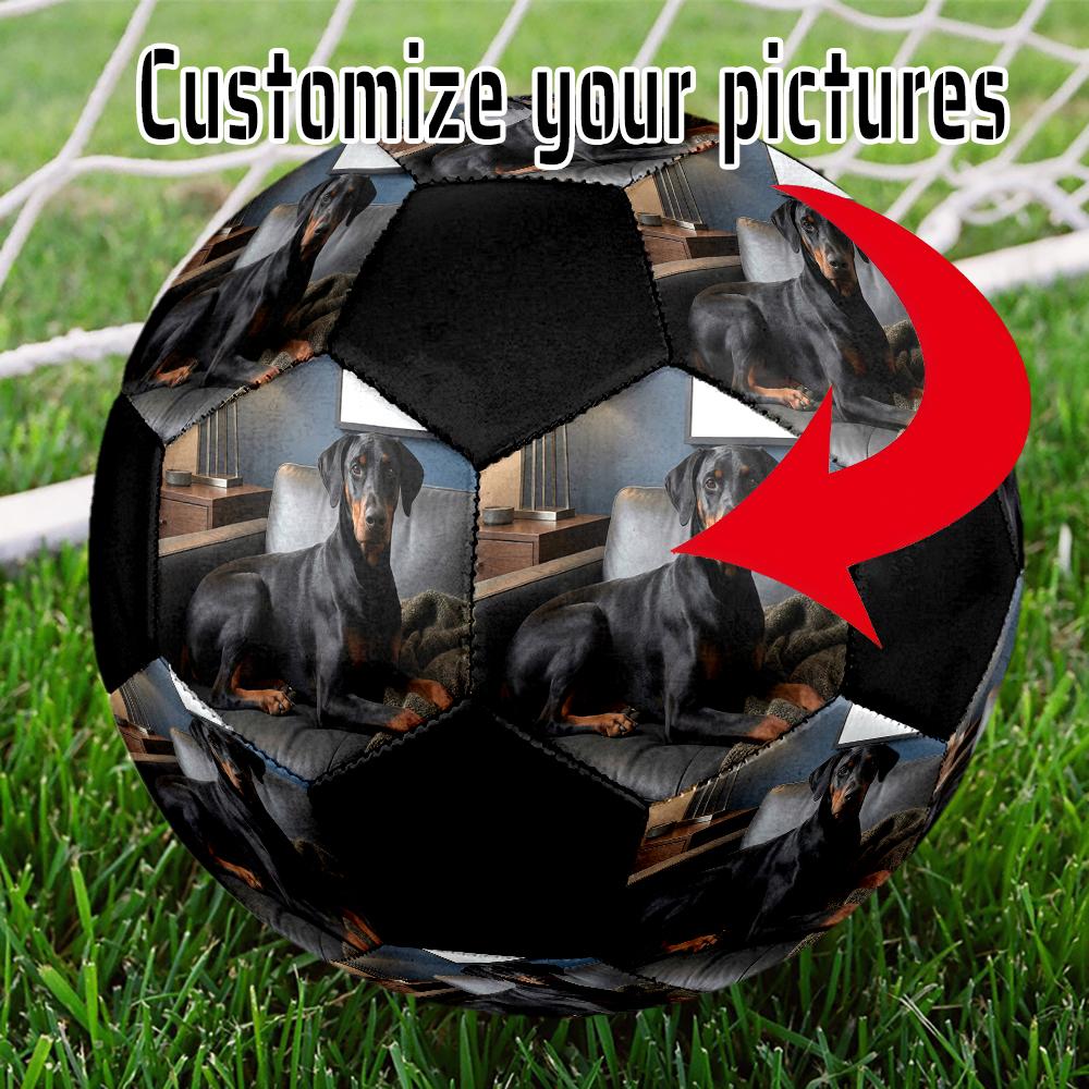 1 pz Pallone da Calcio Personalizzato con Foto Dimensione 5 Pallone da Calcetto Indoor alla Moda Colorato Gioco da Cortile - Ottimo Regalo per Appassionati di Sport