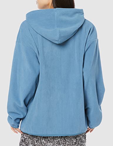 Penfield Women's Laid-Back Camp Micro Fleece Embroidered Hoodie, Blue (Shima Rin), Size M