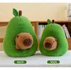 Avocado Capybara Plush Toy - Internet Celebrity Stuffed Animal Doll